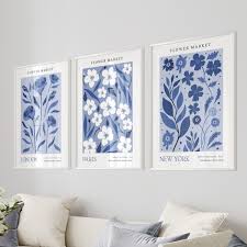 blue art prints