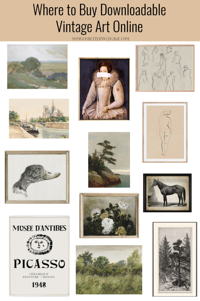 vintage art prints