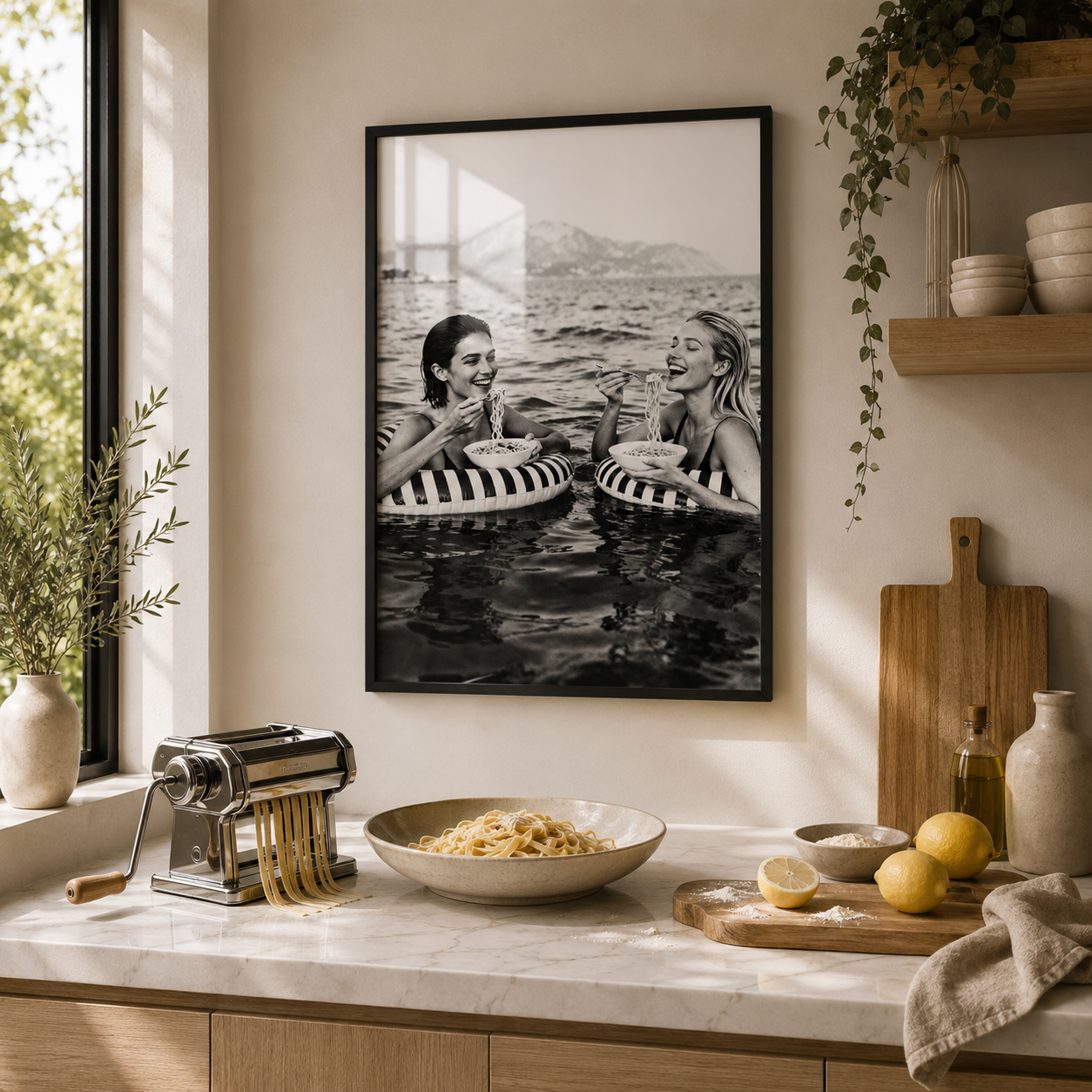 framed prints for kitchen
