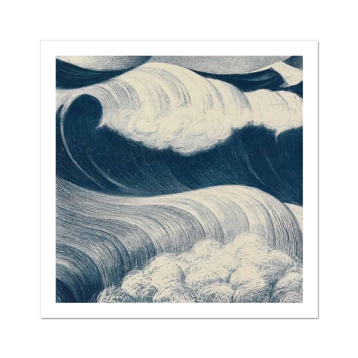 the wave art print